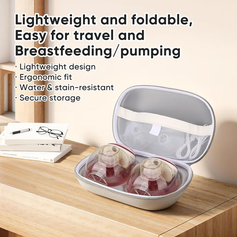 Maypott BB0109,BB0115,BB0116 EVA Breast Pump Storage Bag, Waterproof, Portable, and Storage for Nursing Mothers, Apply