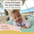 Knit Baby Blanket - Organic Cotton Receiving Blankets for Girls & Boys, Soft Knit Stroller/Throw Blankets, Geometric