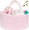 ABenkle Baby Diaper Caddy - Nursery Storage Bin and Car Organizer for Diapers and Wipes