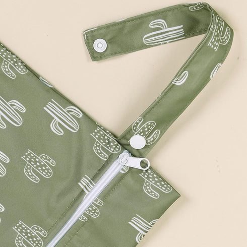 Happy Flute 2pcs Set 10.2x14.4 inches HappyFlute Waterproof Bag - Cactus & Animal Pattern Wet/Dry Bag for Towels