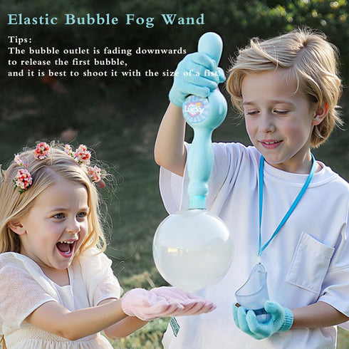 TTKADIY Elastic Bubble Fog Wand,Fog Bubble Machine,Bubble Machine,Fun Science Experiments, Kids Toys, Parent-Child