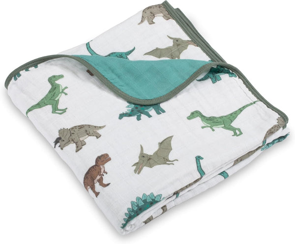 LollyBanks Muslin Baby Quilt, 6-Layer 100% Cotton Baby Blanket for Boys, Soft