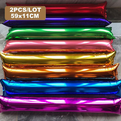 2pcs Inflatable Cheering Stick Clapper - Thunder Stick Cheer Up Toys for Sports Games, Birthday Party Supplies,