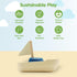 Sailboat PlanToys Wooden Bath Toy | Eco-Friendly Floating Boat for Kids | Promotes Fine Motor Skills & Imaginative Play
