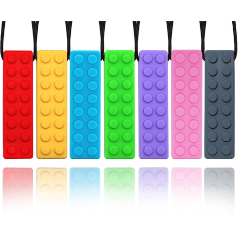 Chewy Necklaces for Sensory Kids Boys Girls, Silicone Chew Necklace Sensory Toys