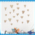 RattanView 20 Pcs Wooden Shark Teeth Nursery Wall Decor Shark Tooth Wall Art Baby Room Nursery Decor Megalodon Beach