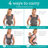 4-in-1 Infantino Flip Convertible Baby Carrier, Adjustable, Ergonomic Babywearing, Registry Essential, Baby Carrier