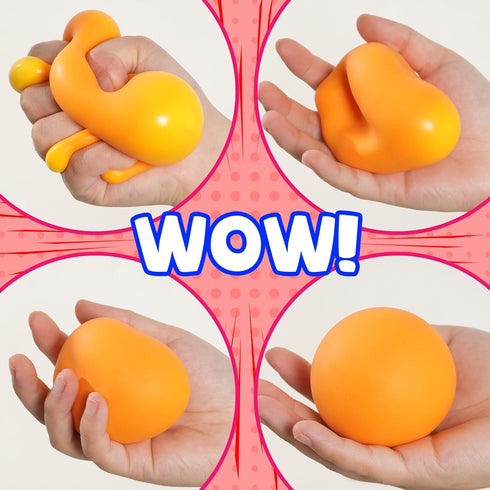 String Noodles 3 Pack Slow Rsiing Sensory Stretchy Ball, String Ball for Anxiety Stress Relief, Pull Stretch Fidget