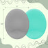 S&T INC. Exfoliating and Massaging Cradle Cap Bath Brushes for Baby, Silicone, 2 Pack in Grey and Teal