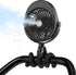 COMLIFE 2026 Summer Upgraded Misting Baby Stroller Fan Rechargeable, Flexible Tripod Clip for Car Seat Crib, Baby