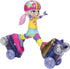 10" Rock N Rollerskate Doll Rainbow Riley Light Up Remote Control Rollerskating Doll - Plays Music and Skates!, H