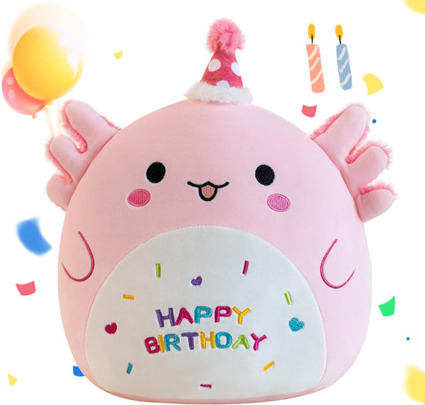 Adorable Axolotl Plush Stuffed Animals, Soft 8 Inch Birthday Gift, Axolotl Plushies Pillow Decor for Kids Boys Girls