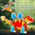 HUZU 3-5, 5-8, Dinosaur Building Blocks, Wooden Dino Snap Blocks, Snap Dinosaur Toys for Kids Fine Motor Skills STEM