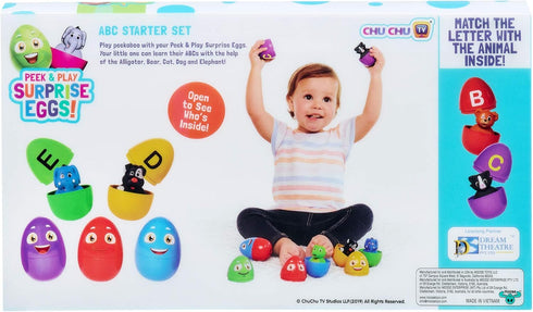 Peek & Play Surprise Eggs Set by Chuchu TV: ABC Starter