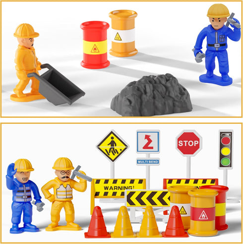 Set, Playset, Bulldozer 3 4 5 6 iPlay, iLearn Kids Construction Toys Truck Boys Engineering Vehicle Crane Transport