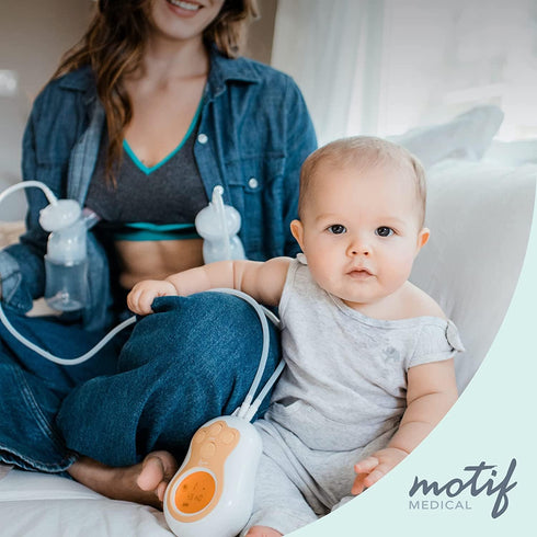 (2 19 mm) Motif Medical Duo Breast Pump Flange - Comfortable Flanges for Better Milk Flow & Pumping Ease - Ideal Breast