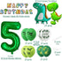 Dinosaur 5th Birthday Decorations, Large Foil Balloons, Happy Birthday Banner, Number 5 Balloon, Baby Shower