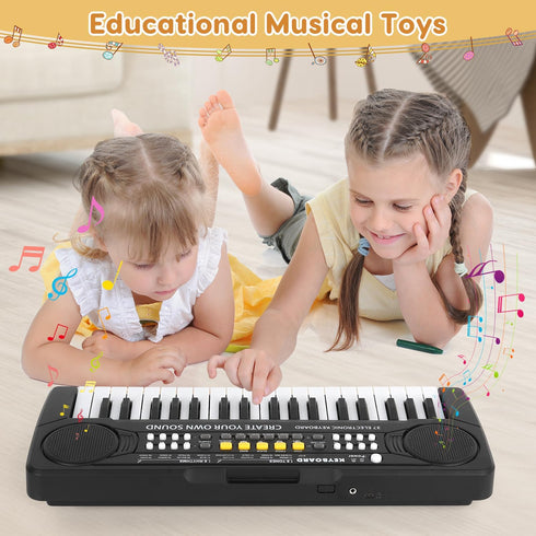 Kids Keyboard Piano - 37 Keys Portable Electronic Piano for Beginners - Educational Musical Toy for 3-8 Year Olds