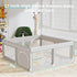 50 50 inch Hiaksedt Baby Playpen with Mat Small Playpen for Babies and Toddlers x Baby Fence Playards