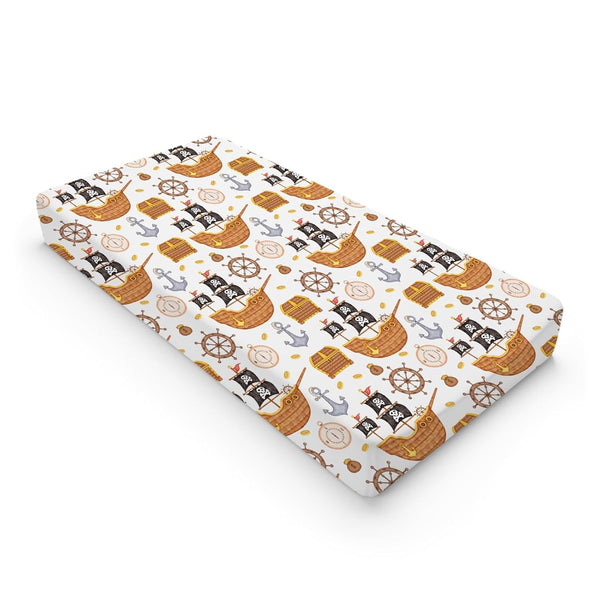 Sea Ocean Changing Pad Cover - Fitted Baby Changing Table Sheets for Boy Girl Nautical Life, 32''x16''