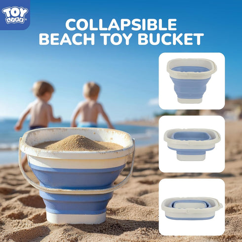 22 4-8 Summer, TOY Life Pcs Dinosaur Beach Toys for Kids Ages Collapsible Sand Toys with Construction Cars Silicone