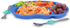 Kids Divided Plate with Utensils - Children's Meal Set with Plate, Fork, and Spoon - Ocean