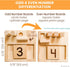 LITTLE BUD KIDS Counting Pegs - A Wooden Montessori Math Toy with Ten Frame Math Game, Addition and Subtraction Flash