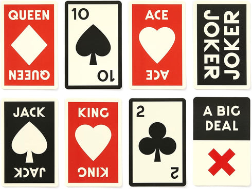 Brass Monkey A Big Deal Giant Playing Cards – 54 Vintage Design Cards, Each 4.5" x 7", Matchbox Style Box