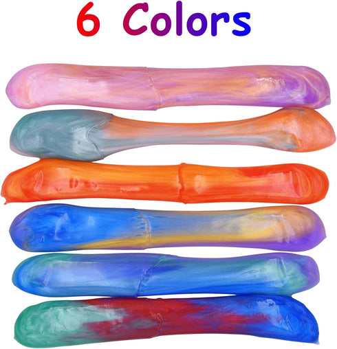 Howzcci 6 Pack Slime Eggs Toys Easter Eggs Toys for Kids Boys Girls Easter Basket Stuffers Essentials Egg Fillers Party