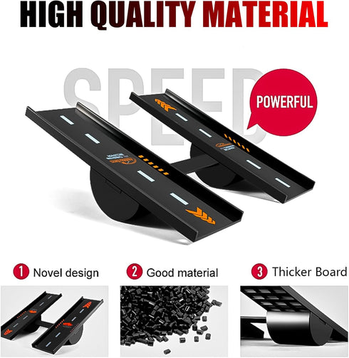 Hobby Fans RC Car Jump Ramp Takeoff Board, Stunt Playset for 1/8 1/10 1/12 1/14 1/16 RC Crawler Accessories
