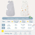 1.0 100% 6-12 ZIGJOY Sleep Sack Swaddle Tog Baby Wearable Blanket Cotton Baby Swaddle Blanket for Newborns Months