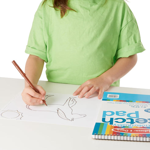 Melissa & Doug Sketch Pad (9 x 12 Inches) - 50 Sheets, 2-Pack, FSC Certified for Art Projects and Drawing