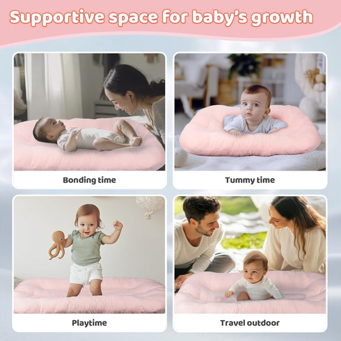 Cpzzkq 0-24 Tummy Infant Support Cushion - Baby Support Cushion for Newborn, Months, Portable Time Mat for Home