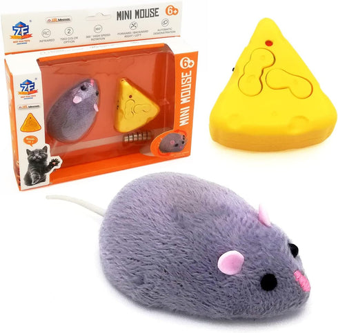 Remote Control Mouse Toy, Electric RC Rat for Prank Joke Trick, Cat Playing, Kid's Funny Birthday Gift