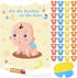 Hxezoc Pin The Pacifier On The Baby Game Large Baby Poster Party