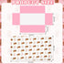 Hahafelt 3 Set Sets Piece Highland Cow Baby Crib Bedding for Baby Girls Pink Floral Nursery Crib Includes Quilt,Fitted
