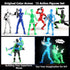 BOZOBO 13 Set, 6PCS 13 3D 3-8 Luminous Action Figure Robot Action Figure Titan Printed Toys Articulated, for Modeling