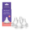 Lansinoh NaturalWave Baby Bottle Nipples, Fast Flow, Size F, 6+ Months, 4