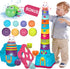 LTKFFFdp Baby Stacking Toys, Nesting Cup Shape Sorter for Toddler 1-3, Learning Stackable Block, Birthday Gift for Girl