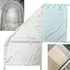 AKISS Satin Crib Sheet Pillow Cover Silk Bassinet Cradle Slip Reversible Use for