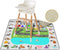 ReignDrop 54" XL Splat Mat for Under High Chair- Creative Design for Art