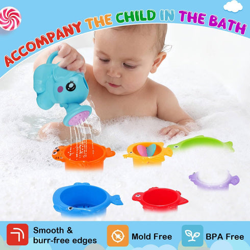 BeneFine Set Bath Toy for Kids Toddlers Baby Bath Toys Fun Educational Floating Bathtub Playtime Accessories Gift Bath