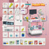Fegalop Set Set 3 Doctor Kit for Kids Pretend Medical Station for Boys & Girls Mobile Cart with Kids Play for Ages