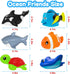 ZGLYMUS Light Up Bath Toys,No Hole Mold Free Baby Bath Toys,Ocean Animal Water-Activated Lights Flashes and Change