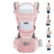 KIYUMI Baby Carrier with Hip Seat, Ergonomic M Position, Newborn to Toddler,