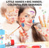 Pack 12 (8.45 oz), 1-3 4 5 6+ ABEIER Washable Finger Paint Bulk for Toddlers, Safe Non-Toxic, Vibrant Colors Fl Baby
