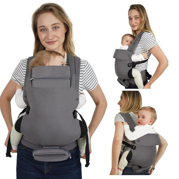 Baby Carrier, Baby Carrier Newborn to Toddler, Ergonomic, Cozy and Lightweight Infant