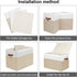 Gowee Closet, 25"x13" x16" Large Toy Storage Box with Lid, Sturdy Toys Storage Chest Bin Organizer Basket with Dividers