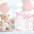 30 -P10 Parents to be Game Cards for Baby Shower Games Activity, Pink Bow Baby Shower Game Cards, Gender Reveal Party