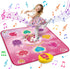 Unicorn Dance Mat for Girls 3-12 Years, LED Lights, Built-in Music, 6 Game Modes, Christmas Birthday Gift
